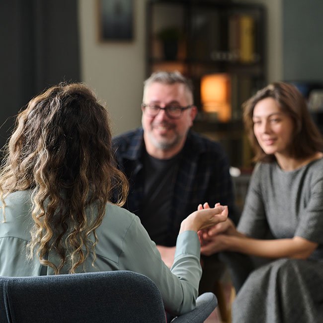 A couple having counseling